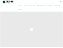 Tablet Screenshot of ibs-security.be